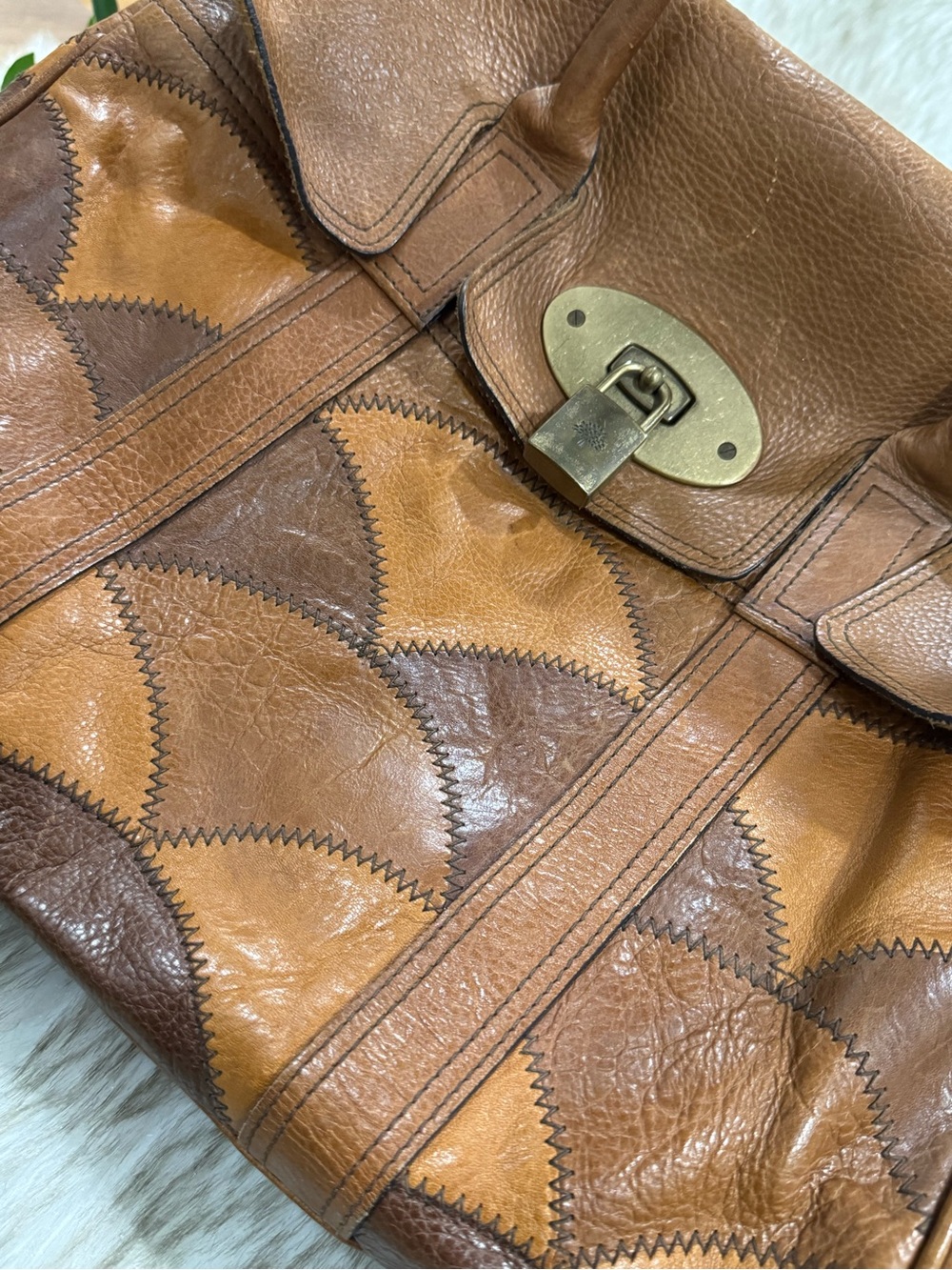 Mulberry Rio Patchwork Bayswater Leather Bag - Picture 13 of 17